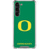 University of Oregon Yellow O on Green Galaxy S24 FE Clear Case